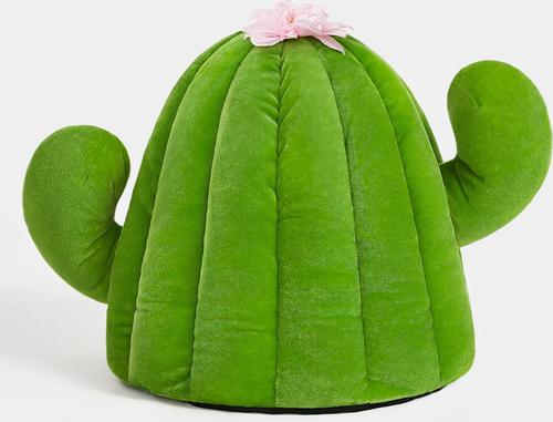 Show full view: VETRESKA Oasis Cactus Dog & Cat Bed with Removable Cover, Green, Medium slide 5 of 10