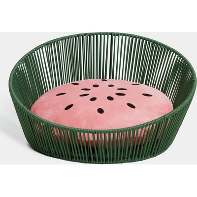 VETRESKA VETRESKA Rattan Cat & Dog Bed, Watermelon