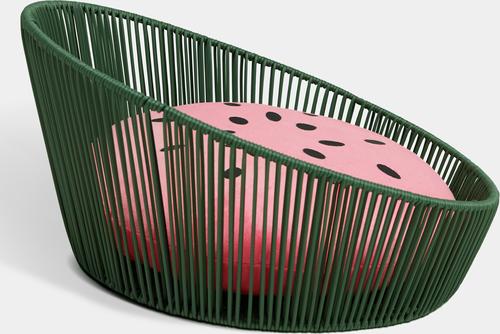 Show full view: VETRESKA Rattan Cat & Dog Bed, Watermelon slide 6 of 9
