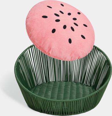 Show full view: VETRESKA Rattan Cat & Dog Bed, Watermelon slide 7 of 9