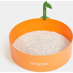 VETRESKA Tangerine Cat Litter Box