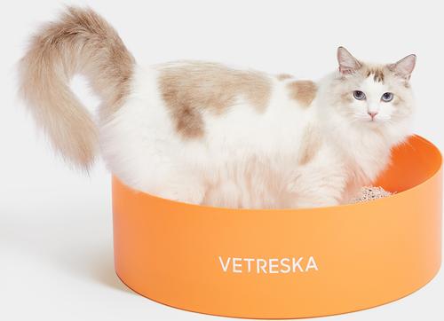 Show full view: VETRESKA Tangerine Cat Litter Box slide 3 of 9