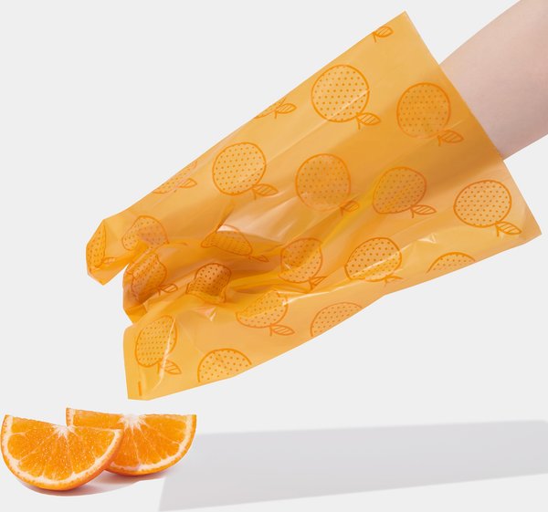 VETRESKA Tangerine Dog Poop Bags Refill Set, 20 count