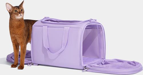 Show full view: VETRESKA Violet Voyage Dog & Cat Bag Carrier, Purple slide 7 of 9