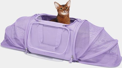 Show full view: VETRESKA Violet Voyage Dog & Cat Bag Carrier, Purple slide 5 of 9