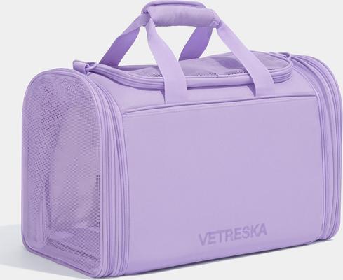 Show full view: VETRESKA Violet Voyage Dog & Cat Bag Carrier, Purple slide 4 of 9