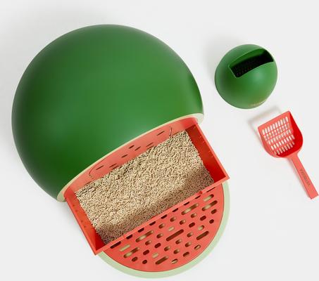 Show full view: VETRESKA Watermelon Kitty Kove Cat Litter Box slide 6 of 10