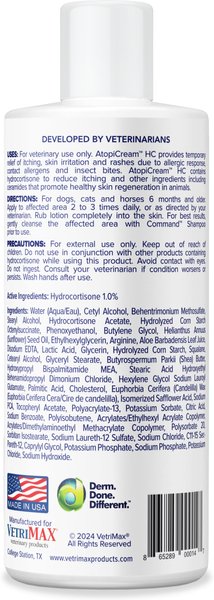 Show full view: VETRIMAX AtopiCream HC Hydrocortisone Leave-On Dog & Cat Conditioner/Lotion, 8-fl oz bottle slide 2 of 7
