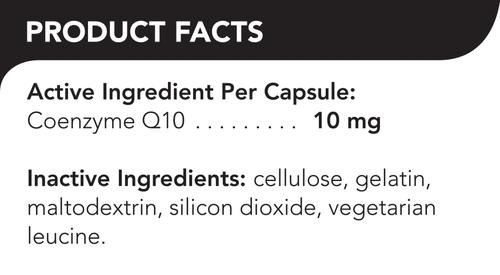 Show full view: VetriScience Coenzyme Q10 10 mg Capsules Heart Supplement for Cats & Dogs, 100 count slide 5 of 6