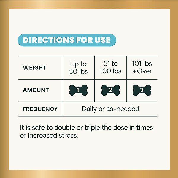 Show full view: VetriScience Composure Calm & Confident Clinically Tested Chicken-Flavored Chews Calming & Anxiety Supplement for Dogs, 60 count slide 6 of 10