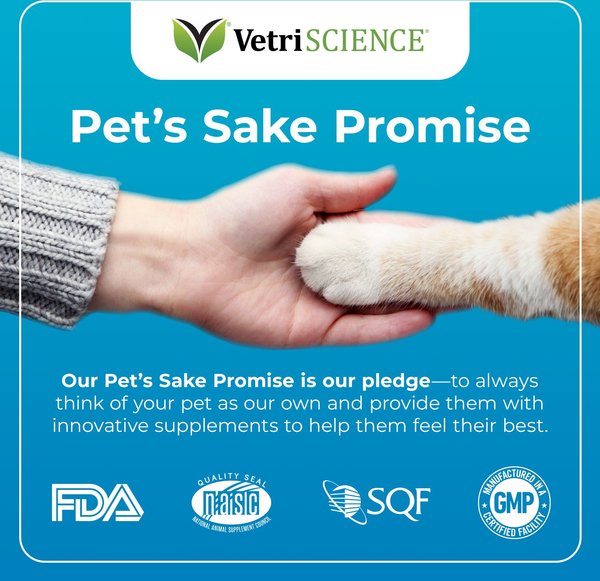 Show full view: VetriScience Composure Chicken Liver Flavored Soft Chews Calming Supplement for Cats, 30 count slide 6 of 10