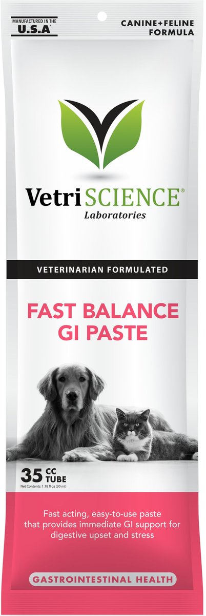 VetriScience Fast Balance G.I. Paste Medication for Digestive Issues for Cats & Dogs
