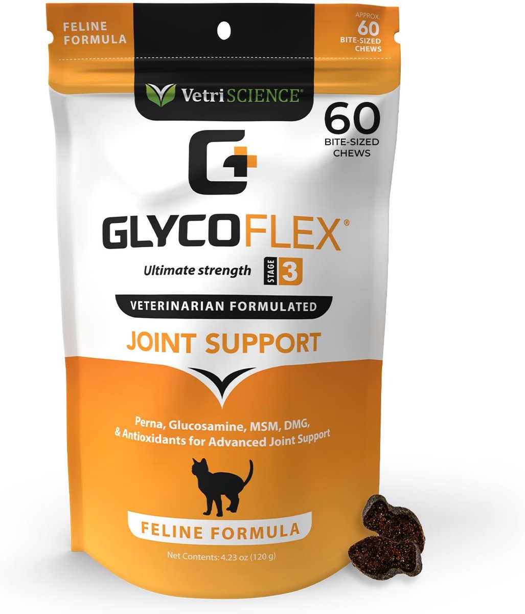VetriScience GlycoFlex 1 Chicken Liver Flavored Soft Chews Joint Supplement for Dogs
