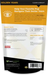 VetriScience Golden Years Chicken Flavor Clear & Bright Chew Supplement for Dogs, 60 count slide 2 of 6