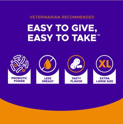 Show full view: VetriScience Pinchers Pill-Hiding Probiotic Peanut Butter Flavor Treats Dog Treats, Chew, Peanut Butter Flavor, X-Large, 45 count slide 5 of 8