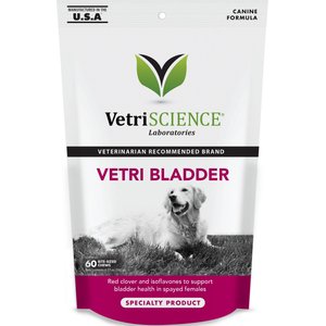 VetriScience Vetri Bladder Soft Chews Urinary Supplement for Dogs, 60 count