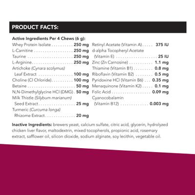 Show full view: VetriScience Vetri-Liver Feline Bite-Sized Cat Chews, 120 count slide 4 of 7