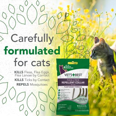 Show full view: Vet's Best 4 Month Natural Flea & Tick Collar for Cats, 1 Collar (4-mos. supply) slide 5 of 10