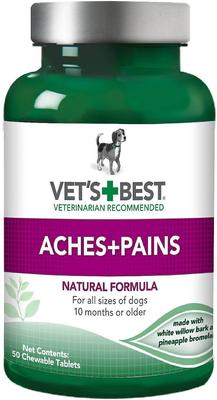 Show full view: Vet's Best Aches + Pains Dog Supplement, 50 count & Nutri-Vet Aspirin for Medium & Large Dogs Chewables, 75 count slide 2 of 5