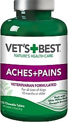 Vet's Best Aches + Pains Vet Formulated for Dog Occasional Discomfort Hip & Joint Support Chew Supplement for Dogs, 150 count