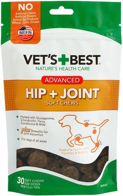 Show full view: Vet's Best Advanced Chicken Flavored Soft Chews Joint Supplement for Dogs, 30 count slide 1 of 12