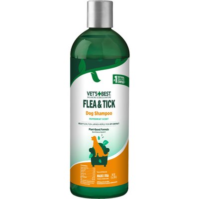 Vet's Best Vet's Best Advanced Flea & Tick Peppermint Shampoo for Dogs, 12-fl oz bottle