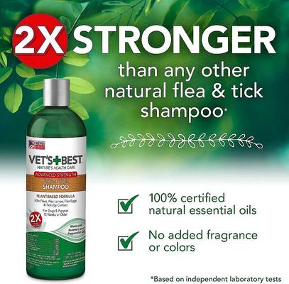 Show full view: Vet's Best Advanced Strength Flea & Tick Shampoo + Yard & Kennel Spray for Dogs slide 5 of 9