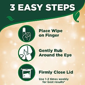 Vet's Best Aloe Vera & Witch Hazel Eye Cleansing Wipes for Dogs, 50 Count