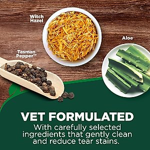 Vet's Best Aloe Vera & Witch Hazel Eye Cleansing Wipes for Dogs, 50 Count