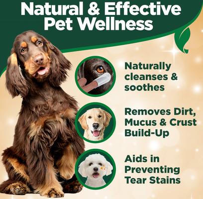VET'S BEST Aloe Vera Witch Hazel Eye Cleansing Wipes for Dogs