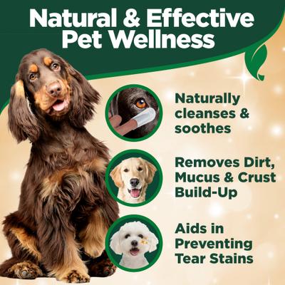 Show full view: Vet's Best Aloe Vera & Witch Hazel Eye Cleansing Wipes for Dogs, 50 Count slide 7 of 8
