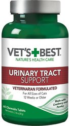 Vet's Best Chewable Tablets Urinary Supplement for Cats, 60 count