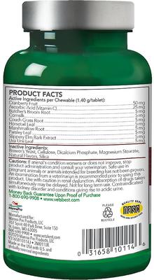 Show full view: Vet's Best Chewable Tablets Urinary Supplement for Cats, 60 count slide 3 of 11