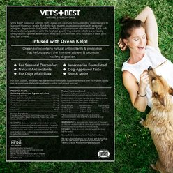 Vet's Best Chicken Flavored Soft Chews Allergy Supplement for Dogs, 30 count slide 2 of 6