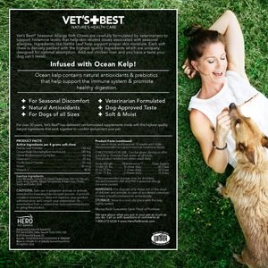 Vet's Best Chicken Flavored Soft Chews Allergy Supplement for Dogs, 30 count