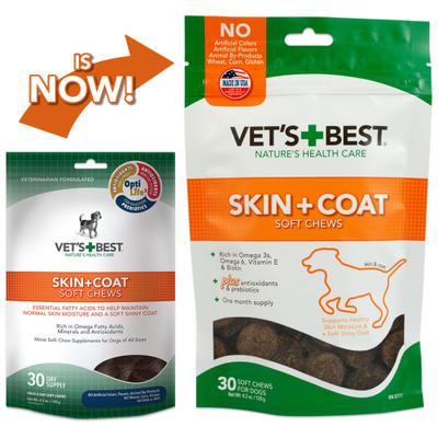 Show full view: Vet's Best Chicken Flavored Soft Chews Skin & Coat Supplement for Dogs, 30 count slide 4 of 12