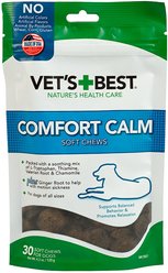 Vet's Best Comfort Calm Chicken Flavored Soft Chews Calming Supplement for Dogs, 30 count