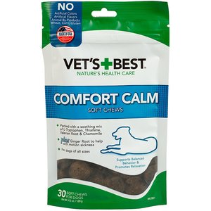 Vet's Best Comfort Calm Chicken Flavored Soft Chews Calming Supplement for Dogs, 30 count