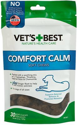 Show full view: Vet's Best Comfort Calm Chicken Flavored Soft Chews Calming Supplement for Dogs, 30 count slide 1 of 11