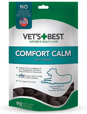 Show full view: Vet's Best Comfort Calm Chicken Flavored Soft Chews Calming Supplement for Dogs, 90 count slide 1 of 10