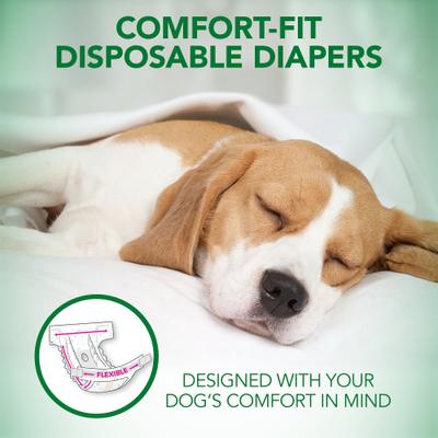 Show full view: Vet's Best Comfort-Fit Disposable Female Dog Diapers, Large/X-Large: 23.5 to 31.5-in waist, 30 count slide 4 of 11