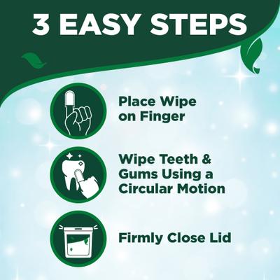 Show full view: Vet's Best Dental Care Finger Wipes Dog & Cat Dental Wipes, 50 count slide 8 of 11