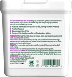 Vet's Best Ear Relief Finger Dog Wipes, 50 count slide 2 of 7