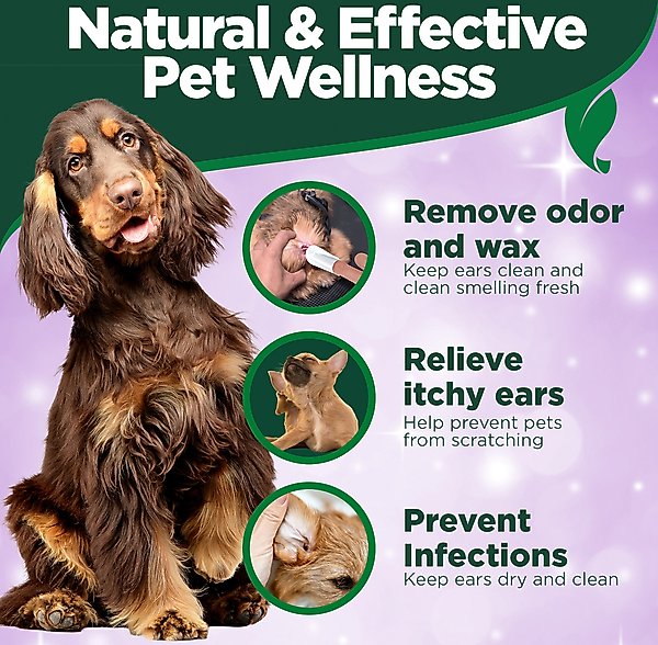Show full view: Vet's Best Ear Relief Finger Dog Wipes, 50 count slide 7 of 8