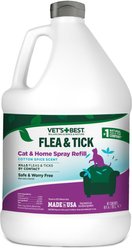 Vet's Best Flea & Tick Cat & Home Cotton Spice Scent Natural Refill Spray for Cats, 96-fl oz bottle