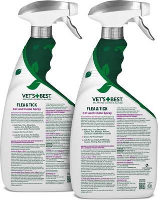 Show full view: Vet's Best Flea & Tick Cat & Home Cotton Spice Scent Natural Spray for Cats, 32-oz bottle, 2 count slide 2 of 8