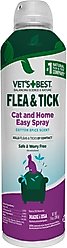 Vet's Best Flea & Tick Cat & Home Easy Spray Cotton Spice Scent Natural Spray for Cats, 14-fl oz spray can