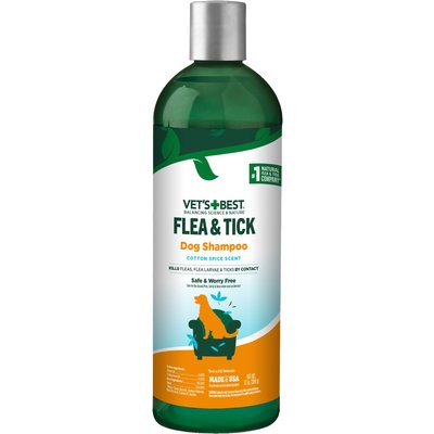 Vet's Best Vet's Best Flea & Tick Cotton Spice Scent Natural Dog Shampoo, 12-fl oz bottle