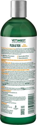 Show full view: Vet's Best Flea & Tick Cotton Spice Scent Natural Dog Shampoo, 12-fl oz bottle slide 2 of 8