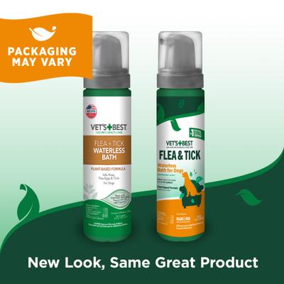 Show full view: Vet's Best Flea & Tick Prevention Waterless Bath Natural Dog Shampoo, 8-fl oz bottle slide 3 of 9